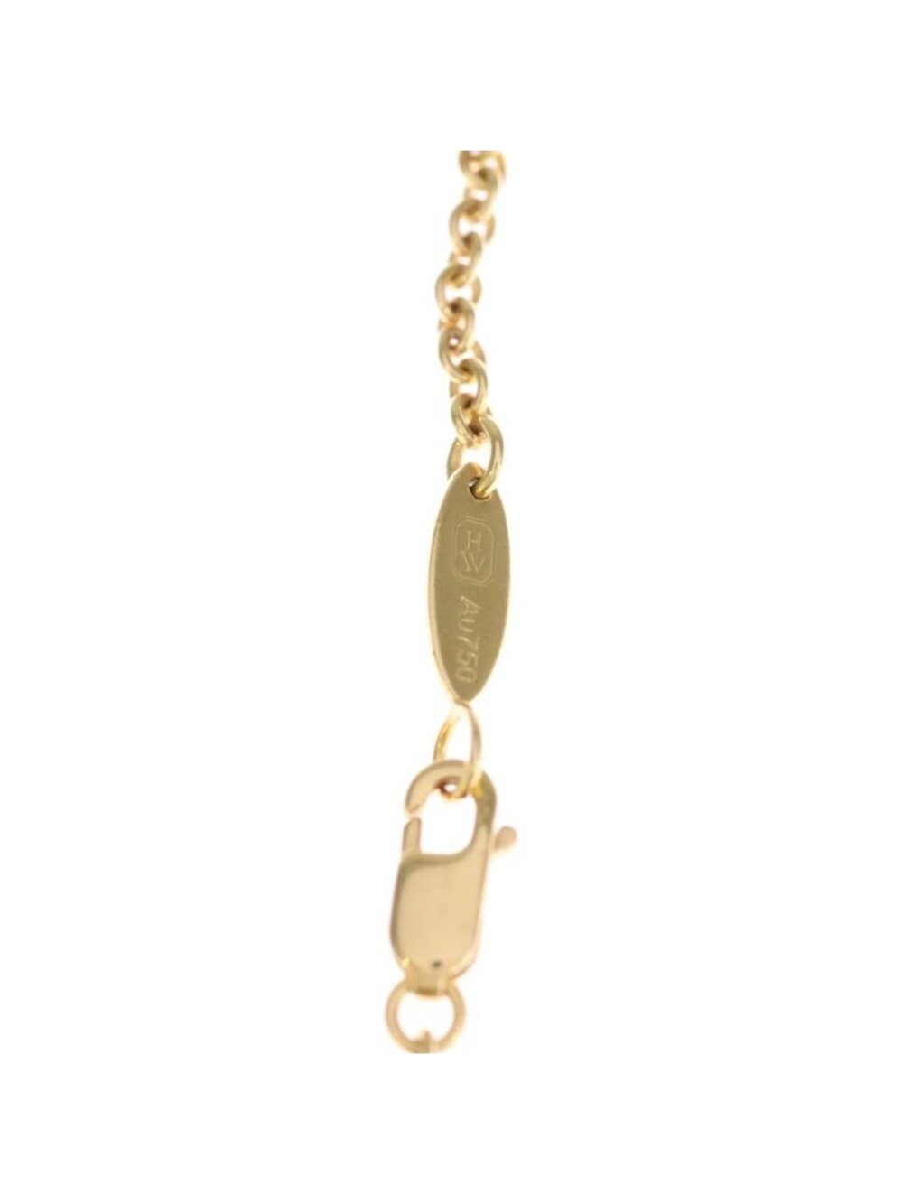 Harry Winston HW Logo Charm Necklace Pave Diamond YG Yellow Gold Cmdyrdpalog - Picture 5 of 6